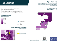 CO Congressional District 06 Stroke and Federally Qualified Health Centers Map 119th Congress