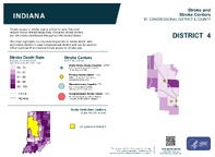 IN Congressional District 04 Stroke and Stroke Centers Map 118th Congress