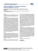LOINC and SNOMED CT Code Use in Electronic Laboratory ReportingUS 2011