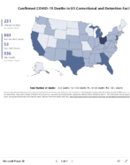 Confirmed COVID19 cases and deaths in US correctional and detention facilities by state Sep 19 2020