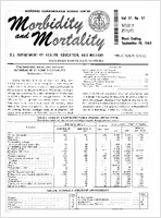 Morbidity and Mortality Weekly Report Vol 17 No 37 week ending September 14 1968