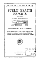 Public Health Reports  v 44 no 36  cover