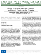 Global Responses to Prevent Manage and Control Cardiovascular Diseases