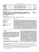 Neurobehavioral Deficits and Parkinsonism in Occupations with Manganese Exposure A Review of Methodological Issues in the Epidemiological Literature