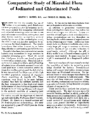 Comparative study of microbial flora of iodinated and chlorinated pools