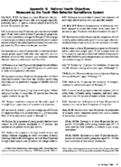 Appendix III National health objectives measured by the Youth Risk Behavior Surveillance System