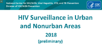 HIV Surveillance in Urban and Nonurban Areas 2018 preliminary