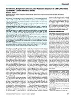 Vermiculite Respiratory Disease and Asbestos Exposure in Libby Montana Update of a Cohort Mortality Study
