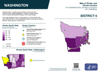 WA Congressional District 06 Stroke and Stroke Centers Map 119th Congress