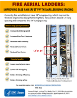 Fire Aerial Ladders Improving Ease and Safety with Smaller Rung Spacing