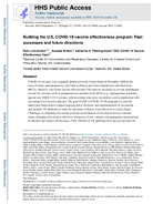 Building the US COVID19 vaccine effectiveness program Past successes and future directions
