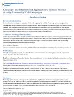 Campaigns and Informational Approaches to Increase Physical Activity CommunityWide Campaigns