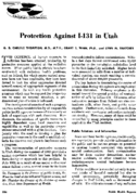 Protection against I131 in Utah