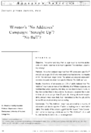 Winstons No Additives Campaign Straight Up No Bull