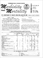Morbidity and Mortality Weekly Report Vol 15 No 29 week ending July 23 1966