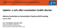Update vsafe after vaccination health checker