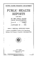 Public Health Reports  v 46 no 5  cover
