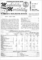 Morbidity and Mortality Weekly Report Vol 15 No 5 week ending February 5 1966