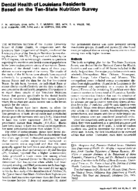 Dental health of Louisiana residents based on the tenstate nutrition survey