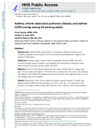 Asthma chronic obstructive pulmonary disease and asthmaCOPD overlap among US working adults