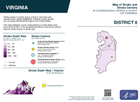 VA Congressional District 08 Stroke and Stroke Centers Map 119th Congress