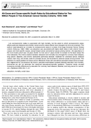 AllCause and CauseSpecific Death Rates by Educational Status for Two Million People in Two American Cancer Society Cohorts 19591996