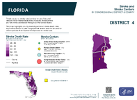 FL Congressional District 04 Stroke and Stroke Centers Map 118th Congress