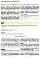 Assessment of Floor Heave Associated with Bumps in a Longwall Mine Using the Discrete Element Method