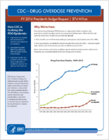 CDCDrug Overdose Prevention FY 2016 Presidents Budget Request 74 Million
