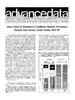 Office visits for respiratory conditions National Ambulatory Medical Care Survey United States 197576