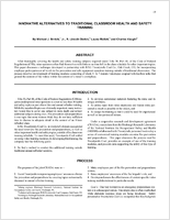 Innovative Alternatives to Traditional Classroom Health and Safety Training