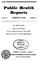 Public Health Reports  v 65 no 12  cover