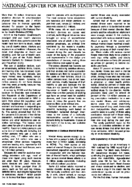 NATIONAL CENTER FOR HEALTH STATISTICS DATA LINE