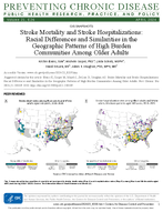 Stroke Mortality and Stroke Hospitalizations Racial Differences and Similarities in the Geographic Patterns of High Burden Communities Among Older Adults
