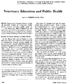Veterinary education and public health