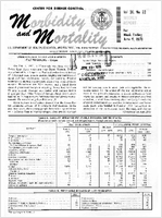 Morbidity and Mortality Weekly Report Vol 20 No 22 week ending June 5 1971