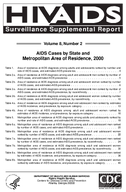 AIDS Cases by State and Metropolitan Area of Residence 2000