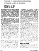 Take rates by double versus single insertions of smallpox vaccine in revaccinees