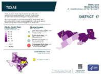 TX Congressional District 17 Stroke and Stroke Centers Map 118th Congress