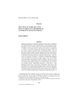 The Costs of WorkRelated Musculoskeletal Disorders in Automotive Manufacturing