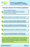 Youve Just Completed Your Annual Respirator TrainingCan you answer all of these questions