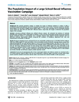 The Population Impact of a Large SchoolBased Influenza Vaccination Campaign