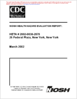 Health Hazard Evaluation Report HETA200200382870 26 Federal Plaza New York New York