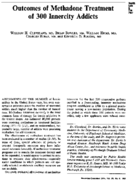 Outcomes Of Methadone Treatment Of 300 Innercity Addicts