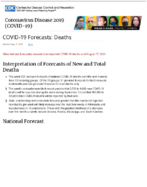 Coronavirus Disease 2019 COVID19 COVID19 Forecasts Deaths Updated Aug 21 2020