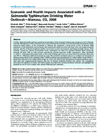 Economic and Health Impacts Associated with a Salmonella Typhimurium Drinking Water OutbreakAlamosa CO 2008