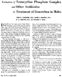 Evaluation of tetracycline phosphate complex and other antibiotics in treatment of gonorrhea in males