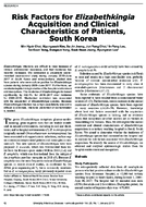 Risk Factors for Elizabethkingia Acquisition and Clinical Characteristics of Patients South Korea
