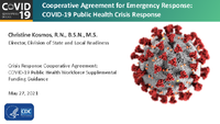 Crisis Response Cooperative Agreement COVID19 Public Health Workforce Supplemental Funding Guidance