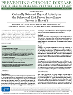 Culturally Relevant Physical Activity in the Behavioral Risk Factor Surveillance System in Hawaii